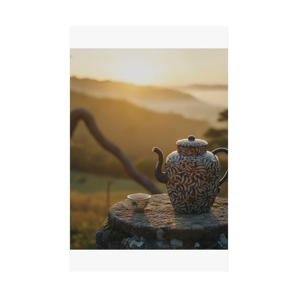Scenic Nature — Wine Pot And Cup — Matte Poster