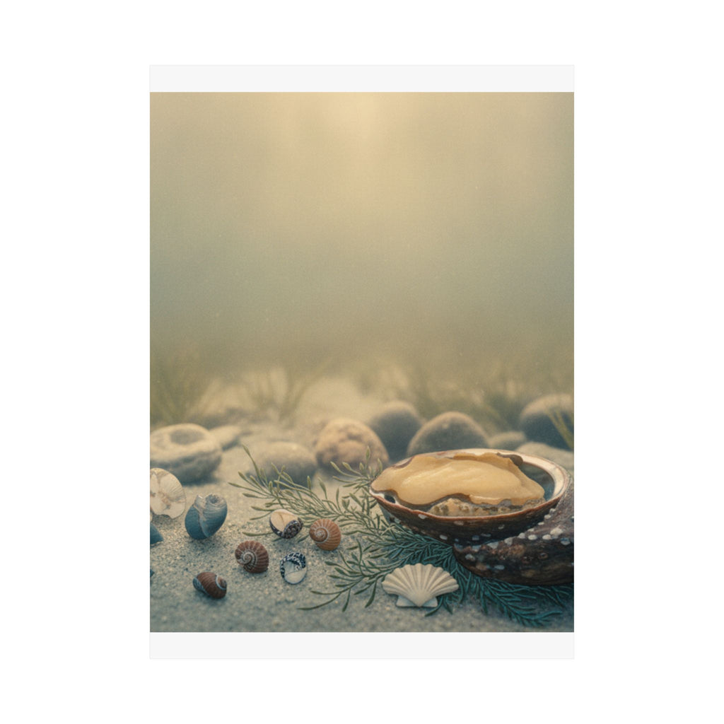 Scenic Nature — Shells Under Water — Matte Poster