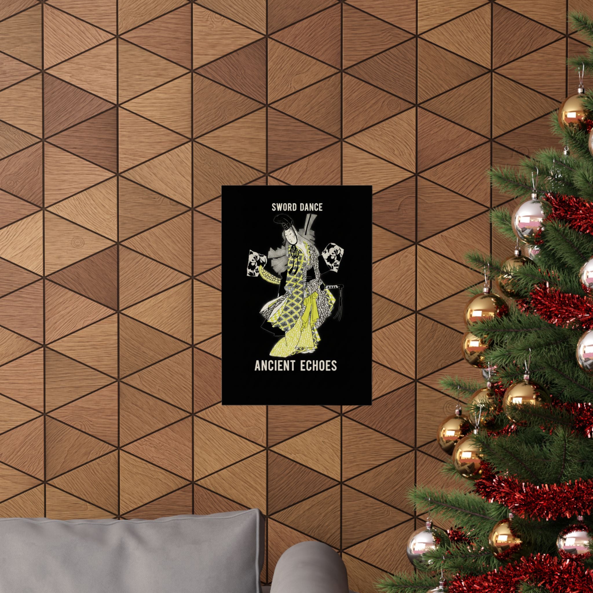 Streetwear Collage — Dancing Girl Wearing A Sword — Matte Poster