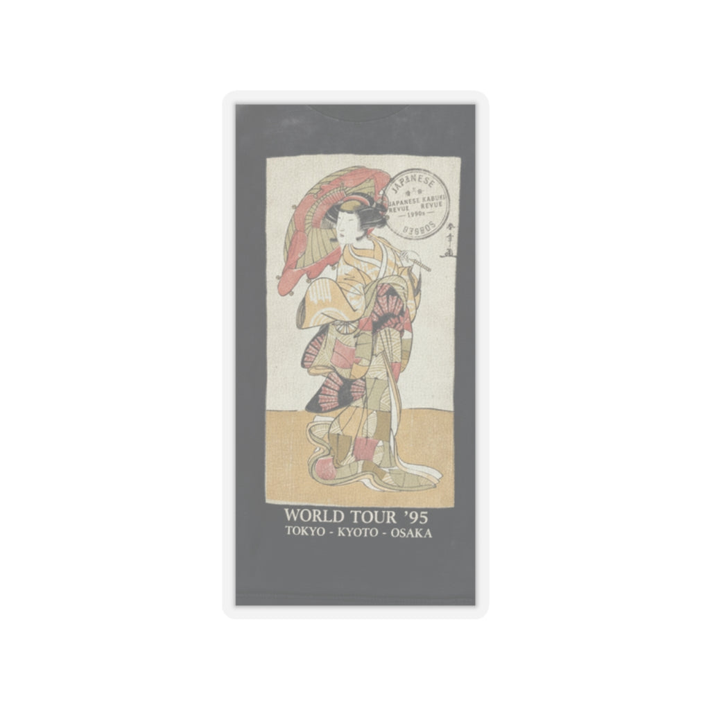 Vintage Bootleg — The First Nakamura Tomijuro As A Woman Dancer — Kiss-Cut Sticker