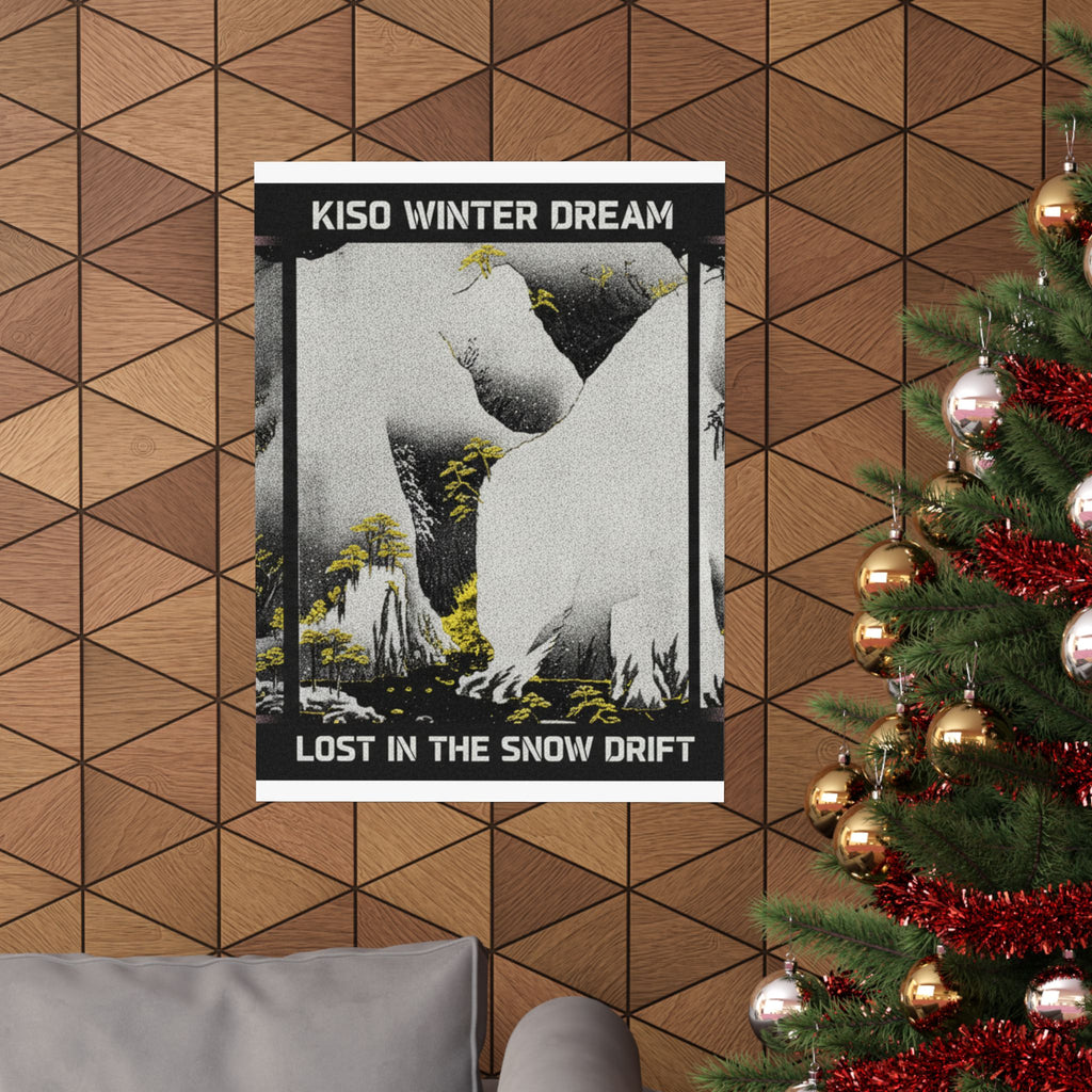 Streetwear Collage — Kiso Gorge In The Snow — Matte Poster