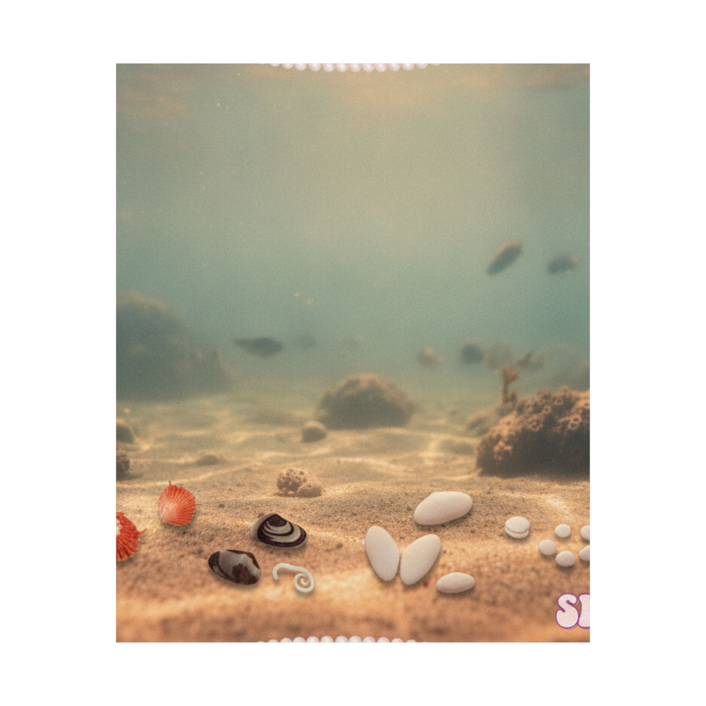 Scenic Nature — Shells Under Water — Matte Poster