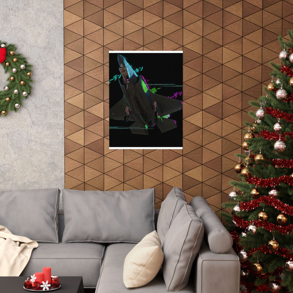Glitch Culture — Plane — Matte Poster