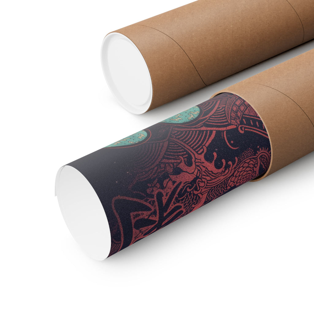 Japanese Street — Dog — Matte Poster