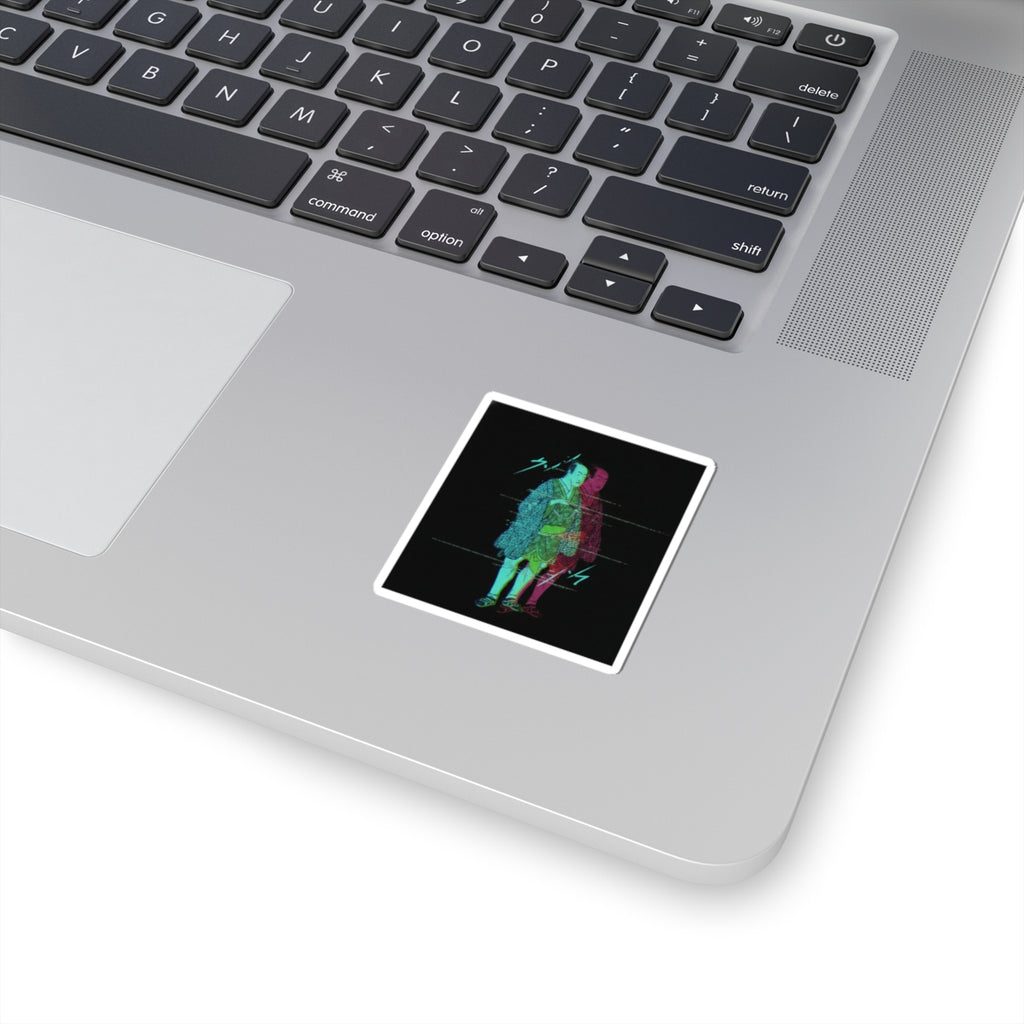 Glitch Culture — The Fourth Matsumoto Koshiro As A Man Dressed In A Short Kimono — Kiss-Cut Sticker