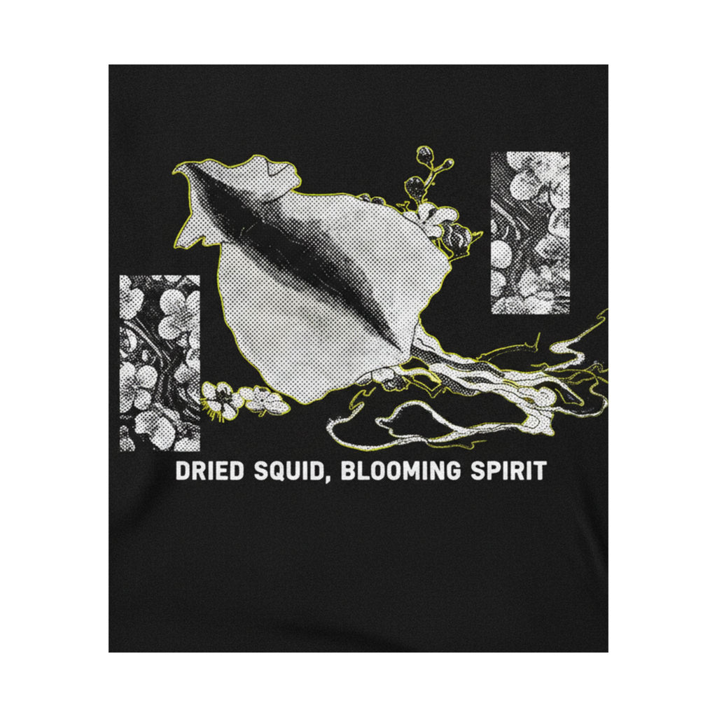 Streetwear Collage — Dried Cuttle-Fish And Plum Blossoms — Matte Poster