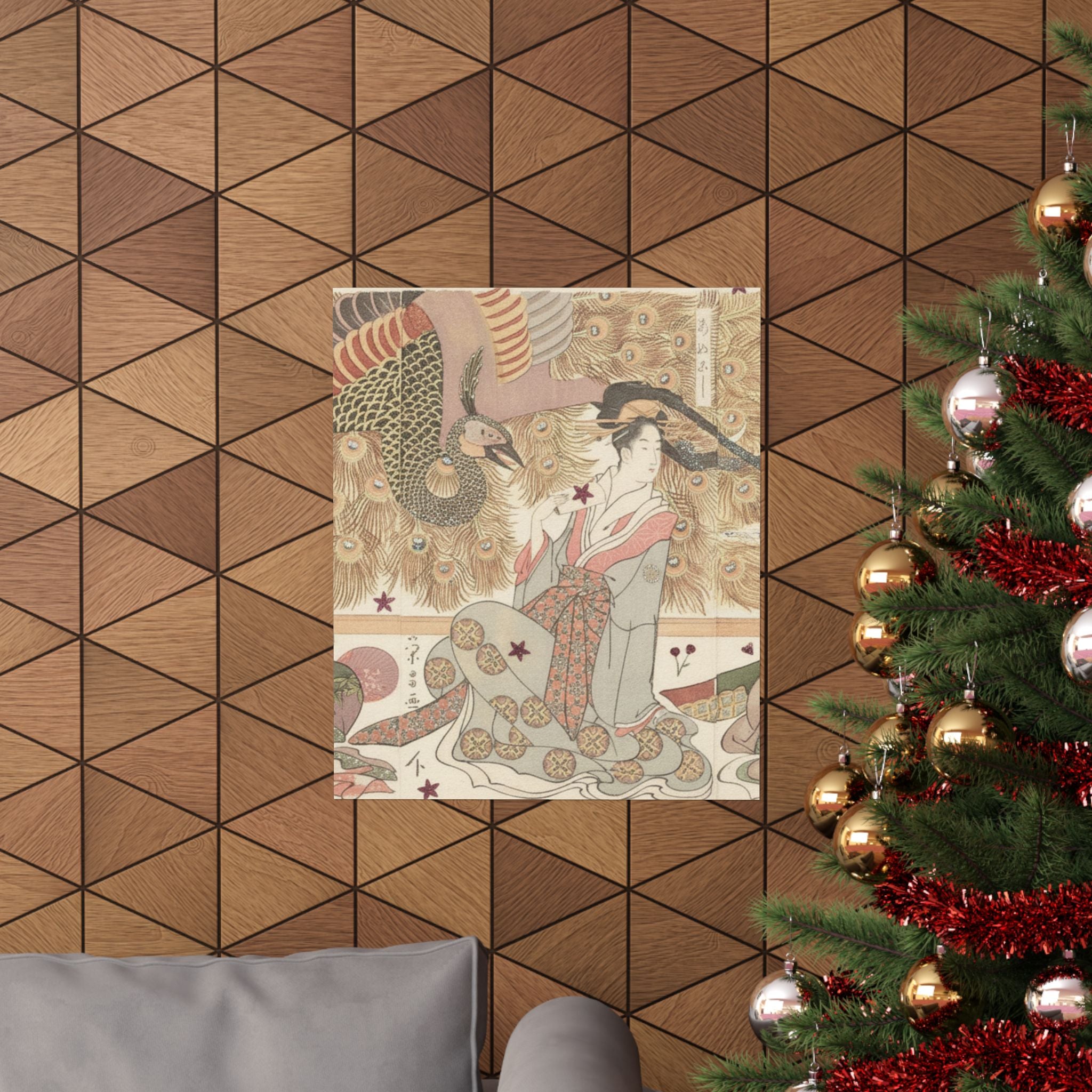 Botanical — Interior Of The House Called Ōgiya — Matte Poster