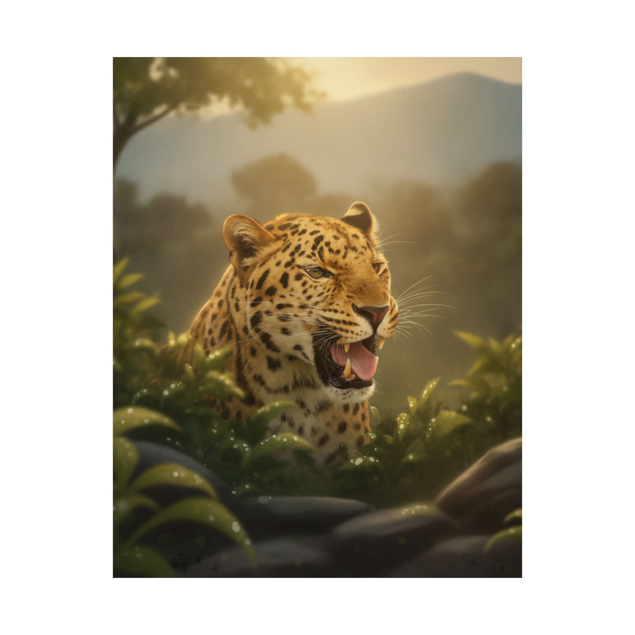 Scenic Nature — Leopard — Matte Poster