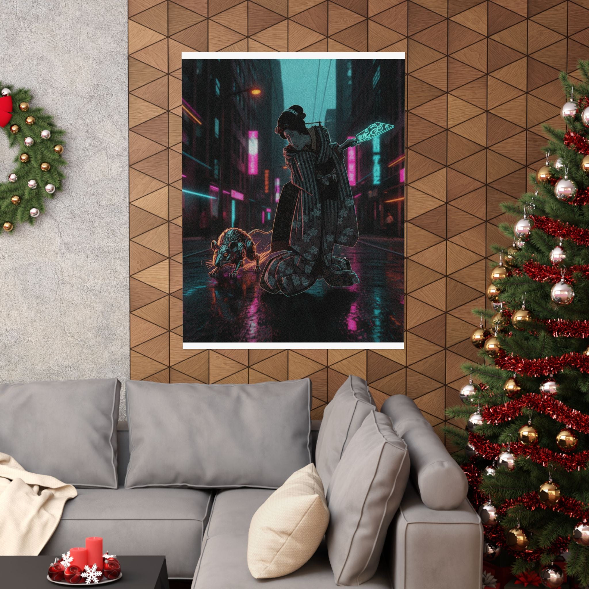 Fast Furious — New Year Greeting Card For "Rat" Year — Matte Poster