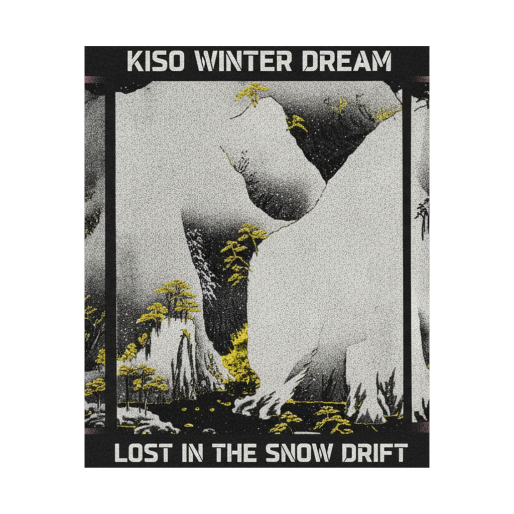 Streetwear Collage — Kiso Gorge In The Snow — Matte Poster