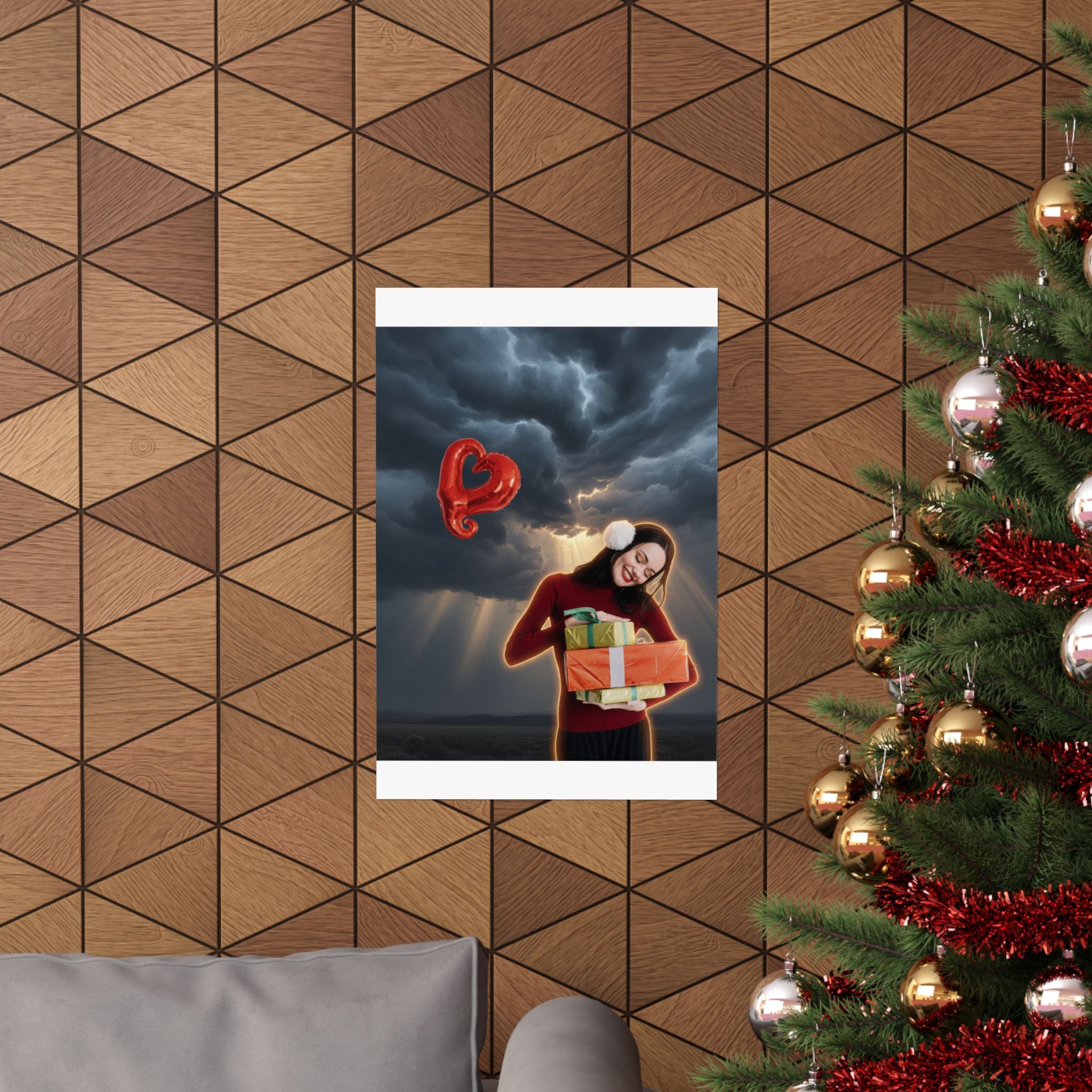 Dramatic Storm — Person — Matte Poster