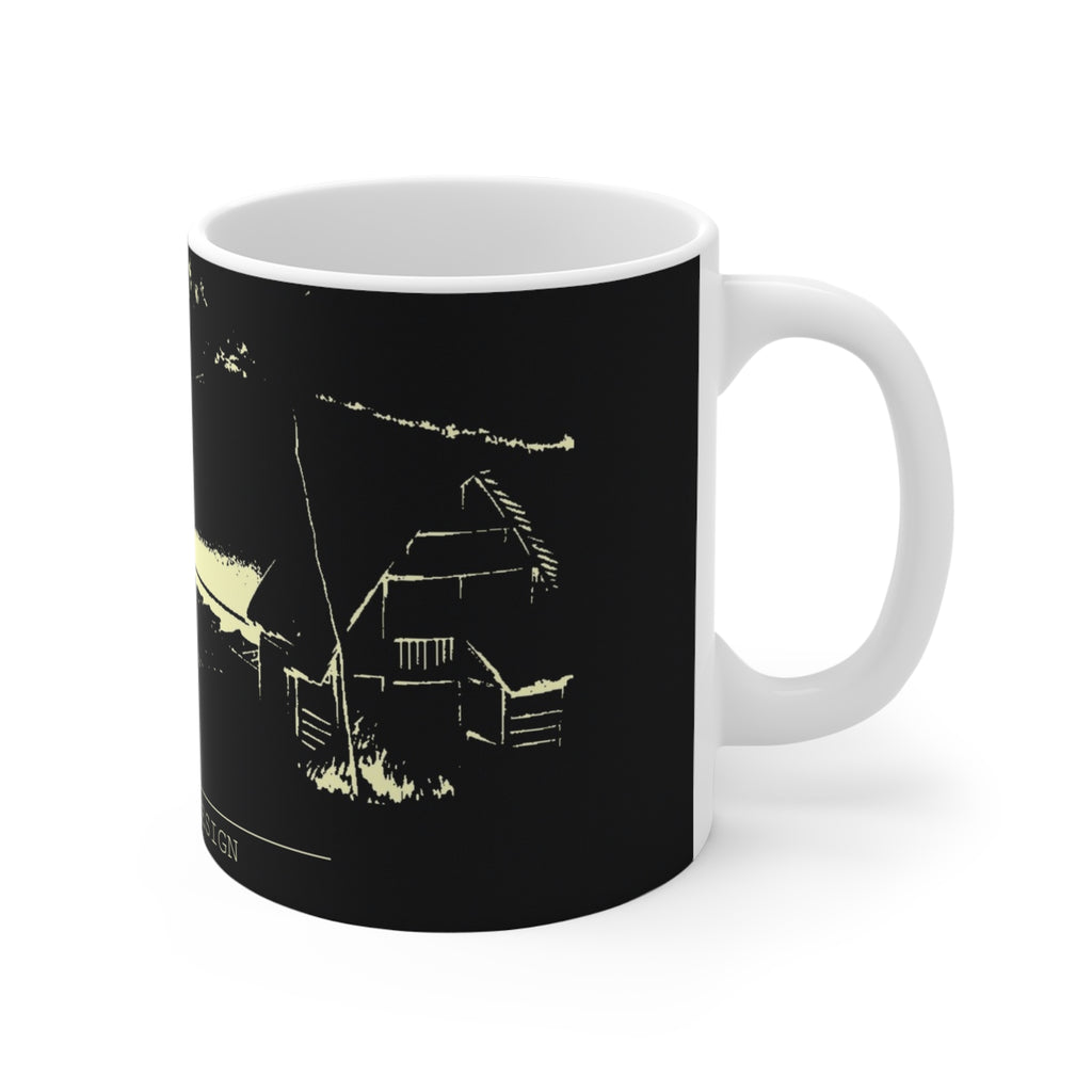 Minimalist Single Ink Design Coffee Mug