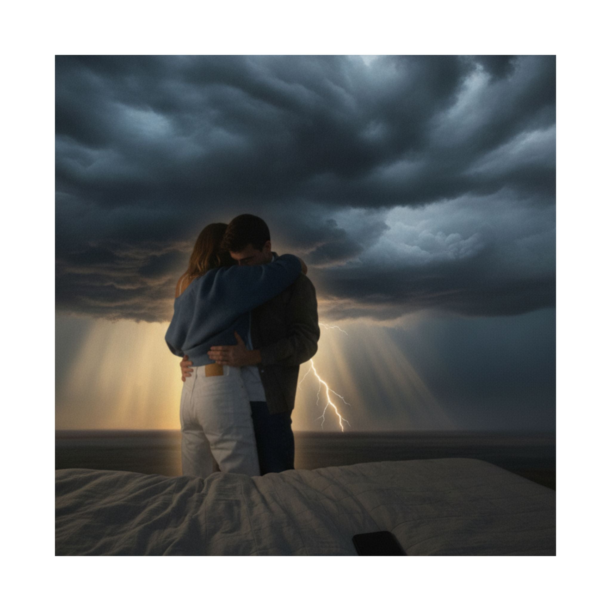 Dramatic Storm — Person — Matte Poster