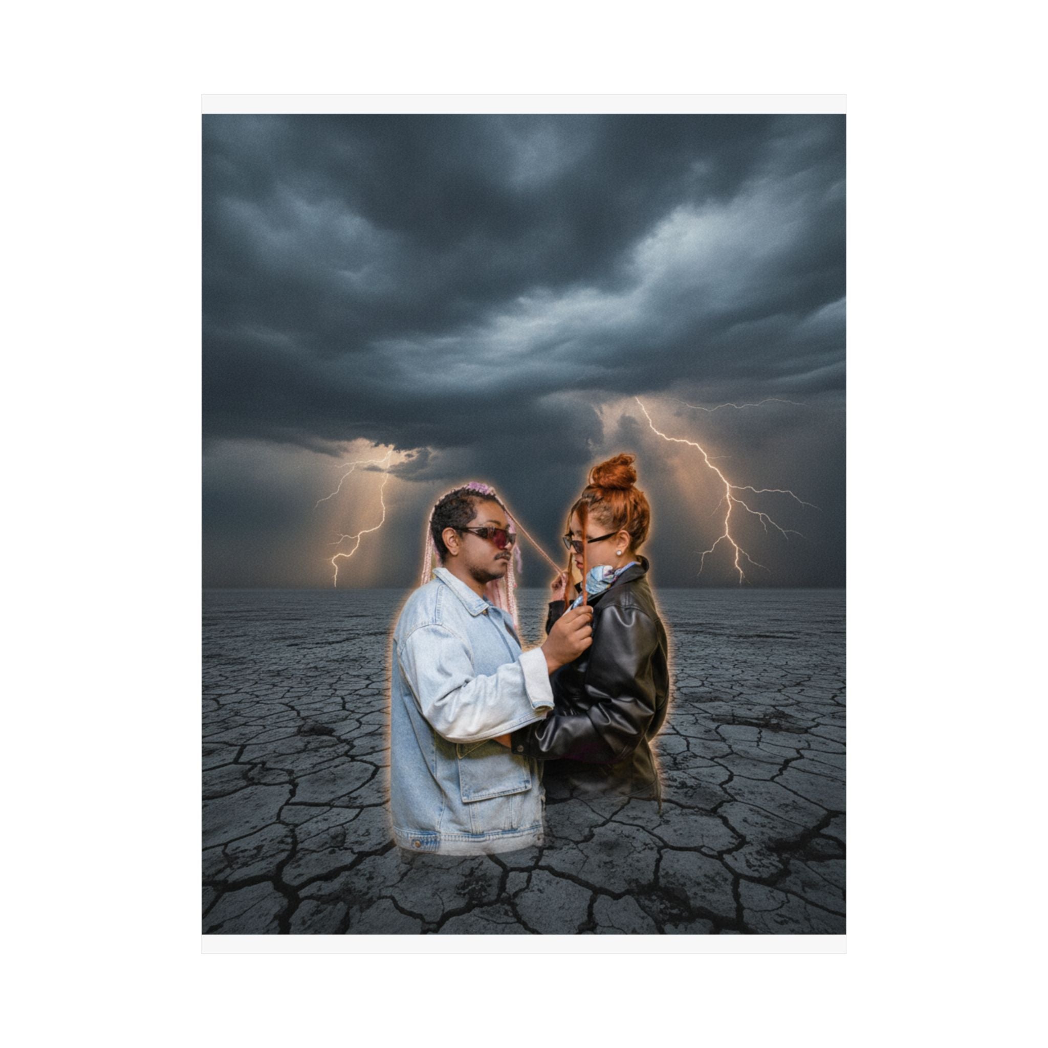 Dramatic Storm — Person — Matte Poster