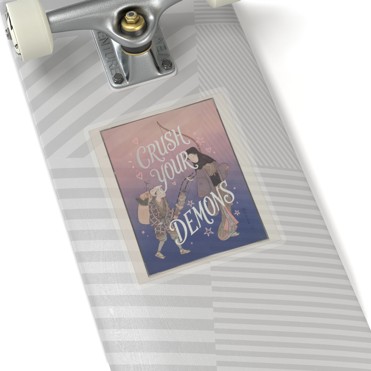 Affirmation — Demon-Crushing Bow — Kiss-Cut Sticker