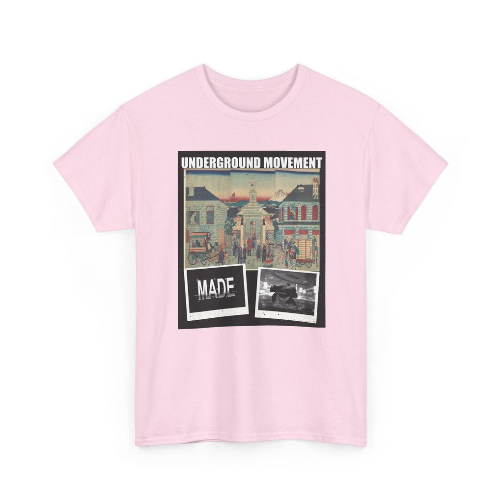 UNDERGROUND MOVEMENT | Illustration Of Foreign Residences And The Catholic Church In Yokohama (Yokohama Collage Tee — Graphic Tee