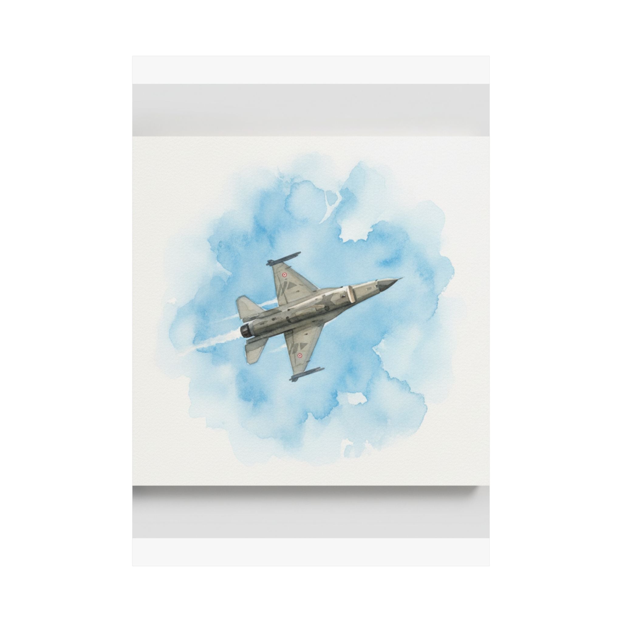 Watercolor — Aircraft — Matte Poster