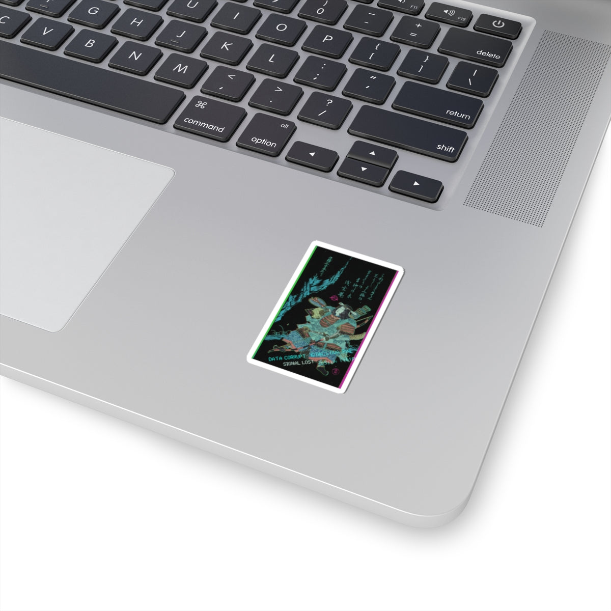 Glitch Culture — Female Warrior In Armor — Kiss-Cut Sticker
