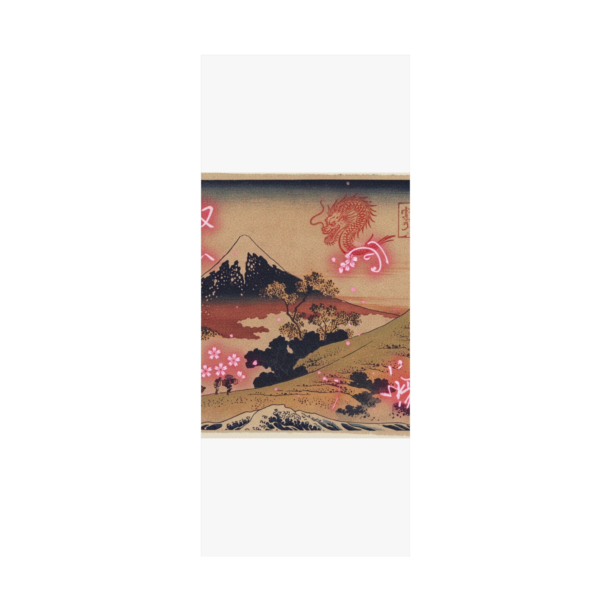 Japanese Street — The Inume Pass In Kai Province (Kōshū Inume Tōge), From The Series Thirty-Six Vi — Matte Poster