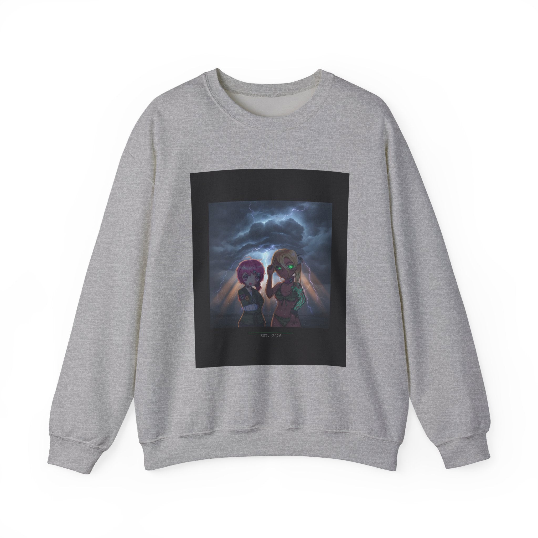 CITY NEVER SLEEPS crewneck sweatshirt — product view 3