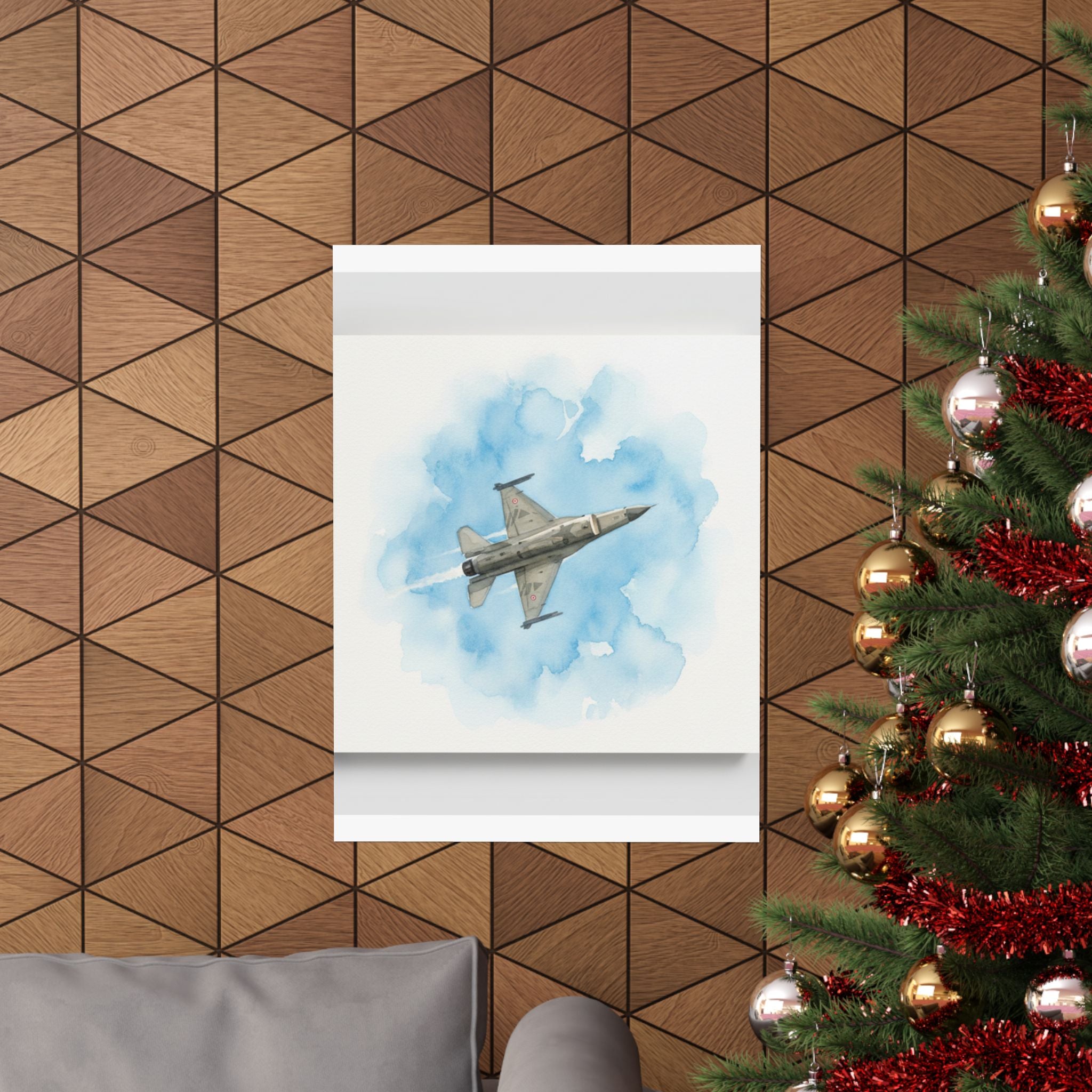 Watercolor — Aircraft — Matte Poster