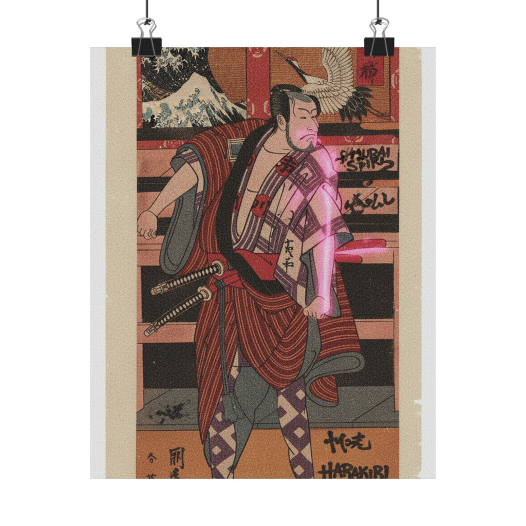 Japanese Street — The Actor Ichikawa Danjuro V As A Samurai — Matte Poster
