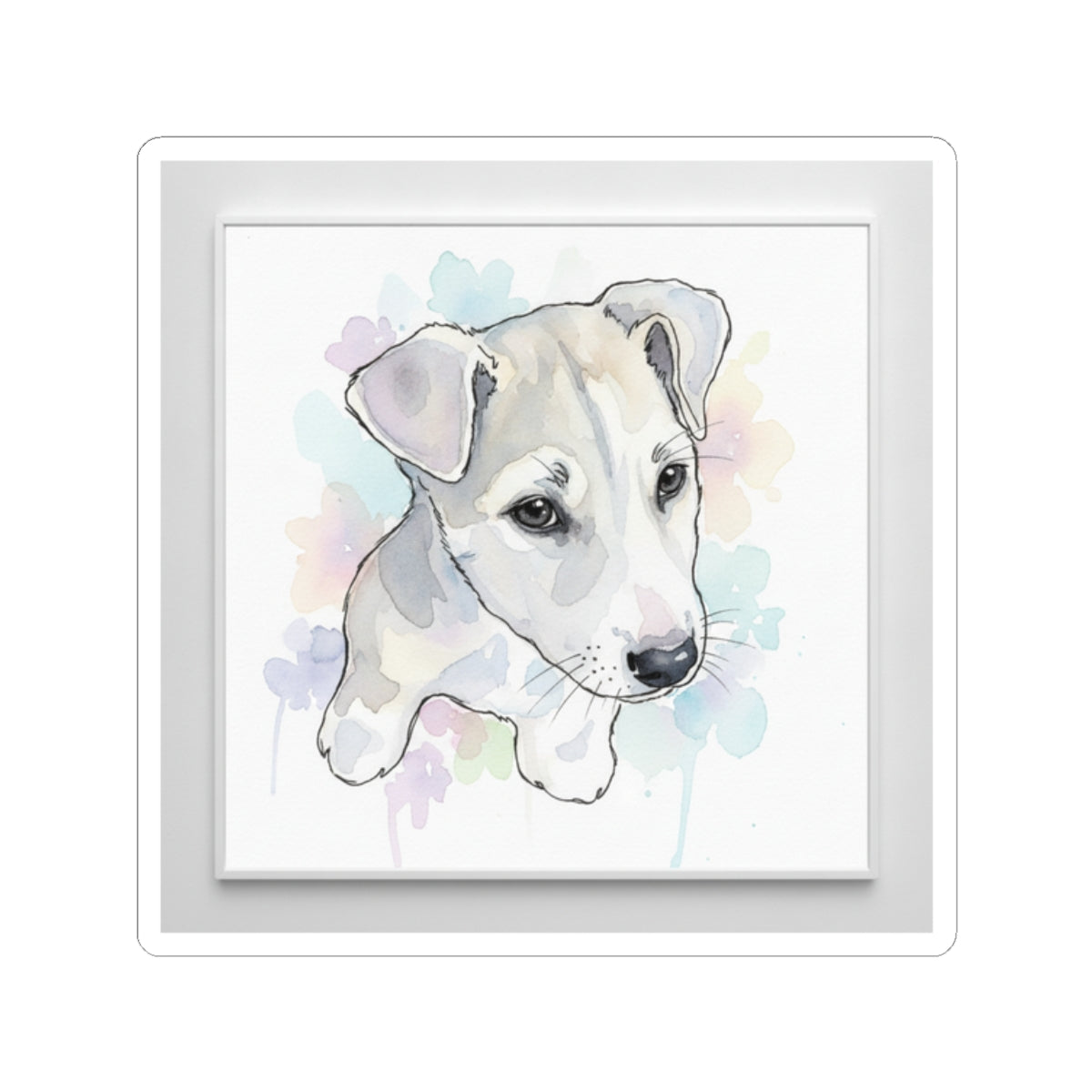 Watercolor — Dog — Kiss-Cut Sticker