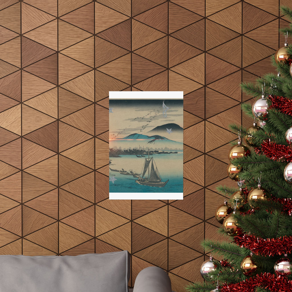 Cinematic — Geese Flying Down To Katada — Matte Poster