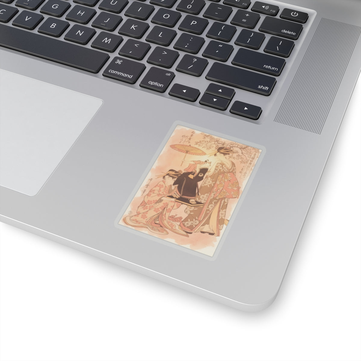 Southern Sunset — The Oiran Yoyogiku Of Matsubaya Standing Under A Cherry Tree — Kiss-Cut Sticker
