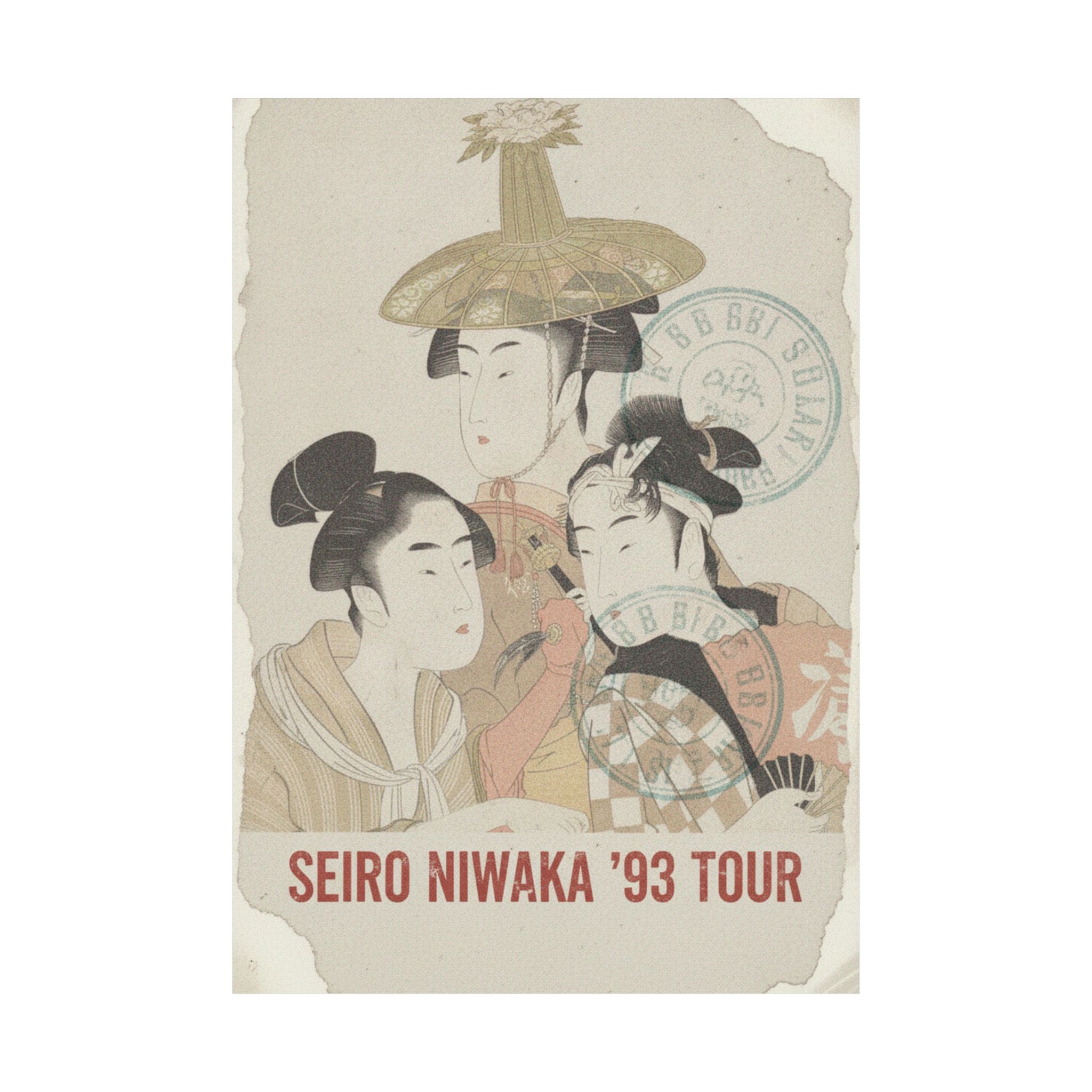 Vintage Bootleg — Seiro Niwaka Onna Geisha No Bu Tojin Shishi Sumo — Matte Poster