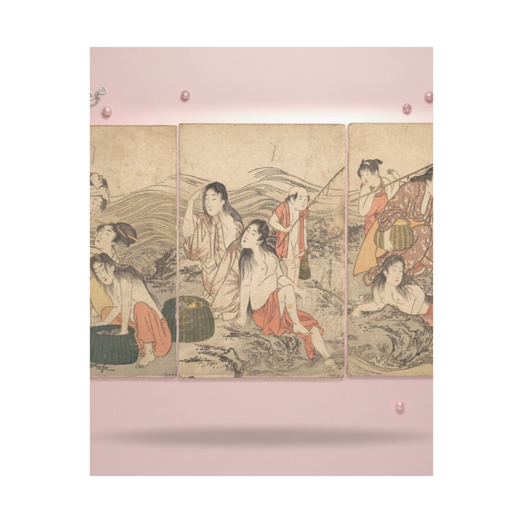 Product Marketing — Girl Fishers And Bathers — Matte Poster