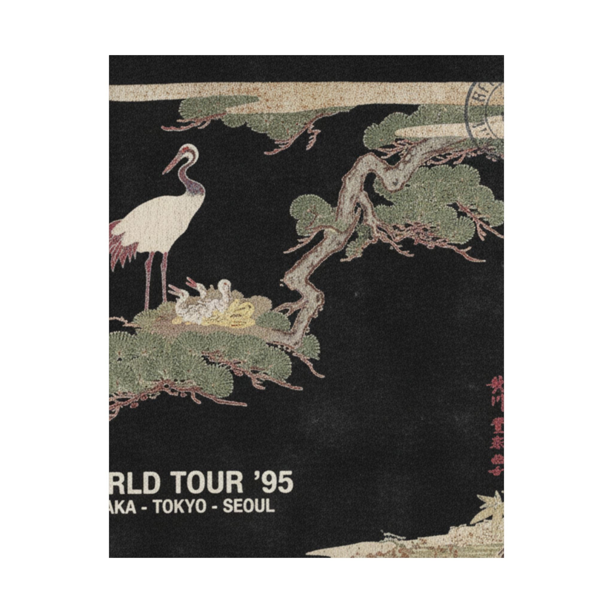 Vintage Bootleg — Crane And Their Young In Their Nest In The Branches Of A Pine-Tree — Matte Poster