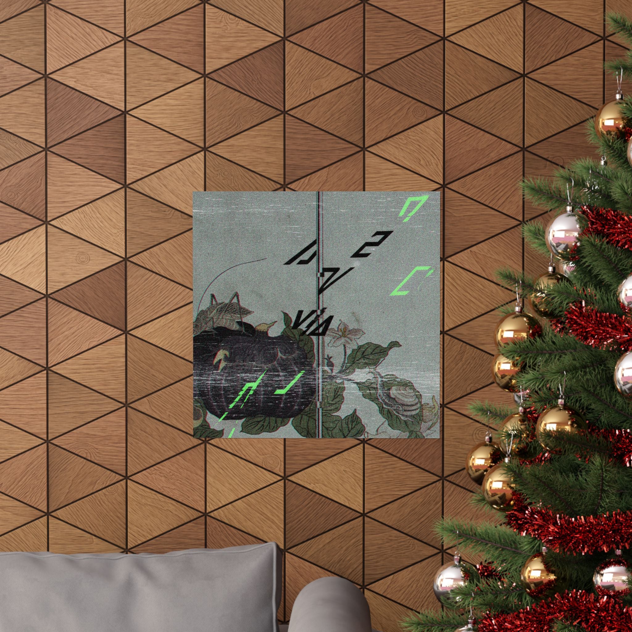 Glitch Culture — Land Snail (Katatsumuri); Giant Katydid (Kutsuwamushi), From The Picture Book Of — Matte Poster