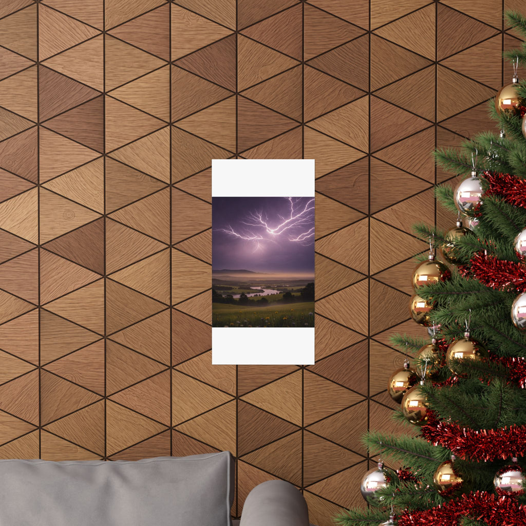 Scenic Nature — Lightning — Matte Poster