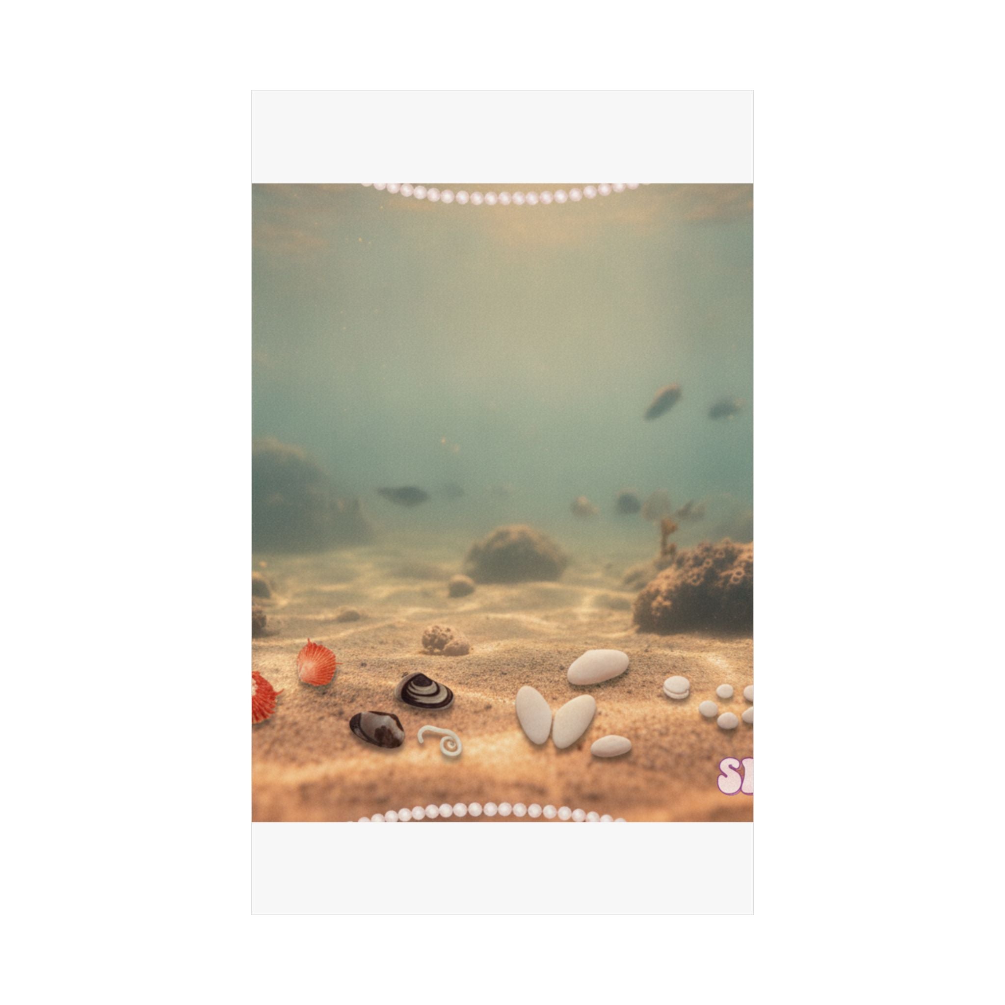 Scenic Nature — Shells Under Water — Matte Poster