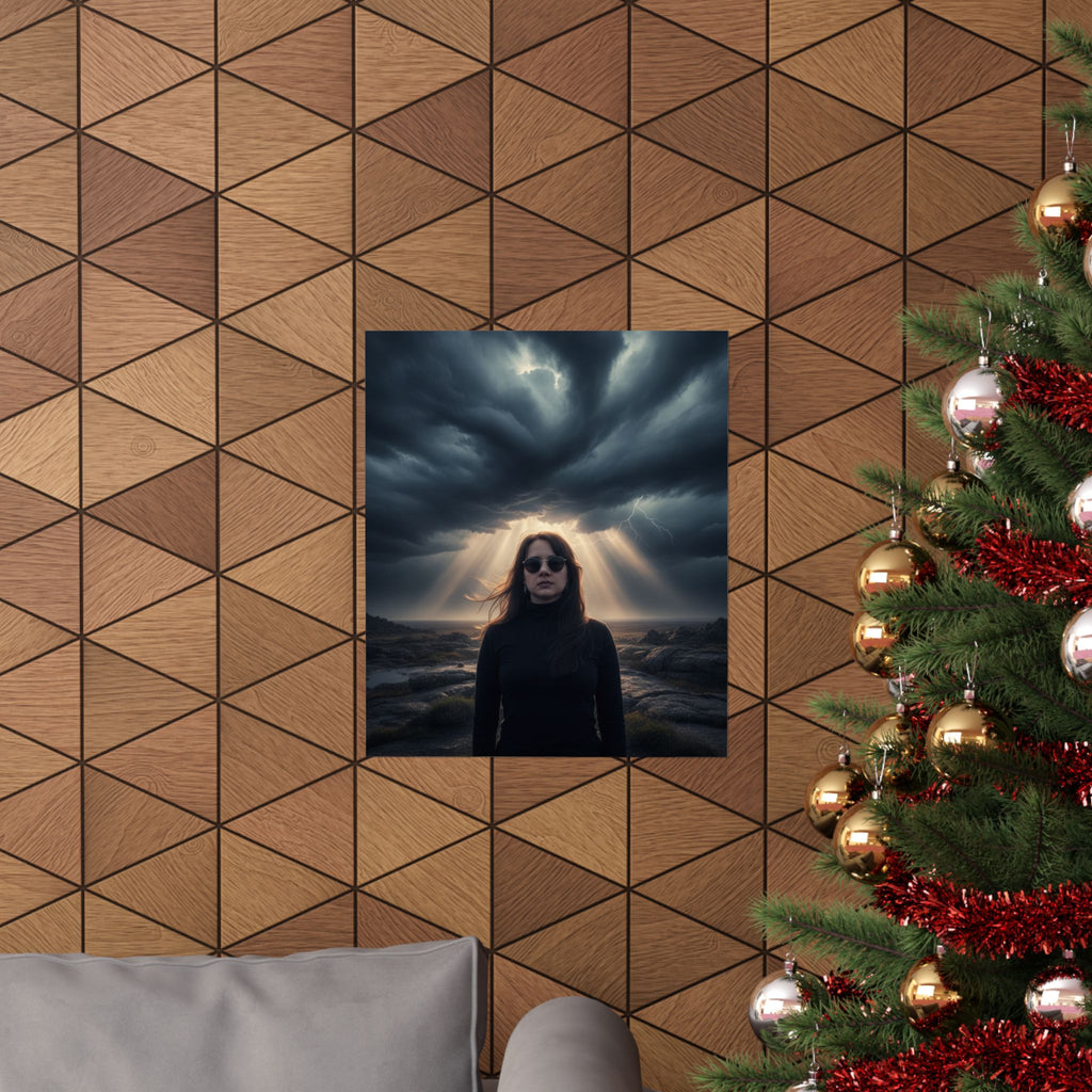 Dramatic Storm — Person — Matte Poster