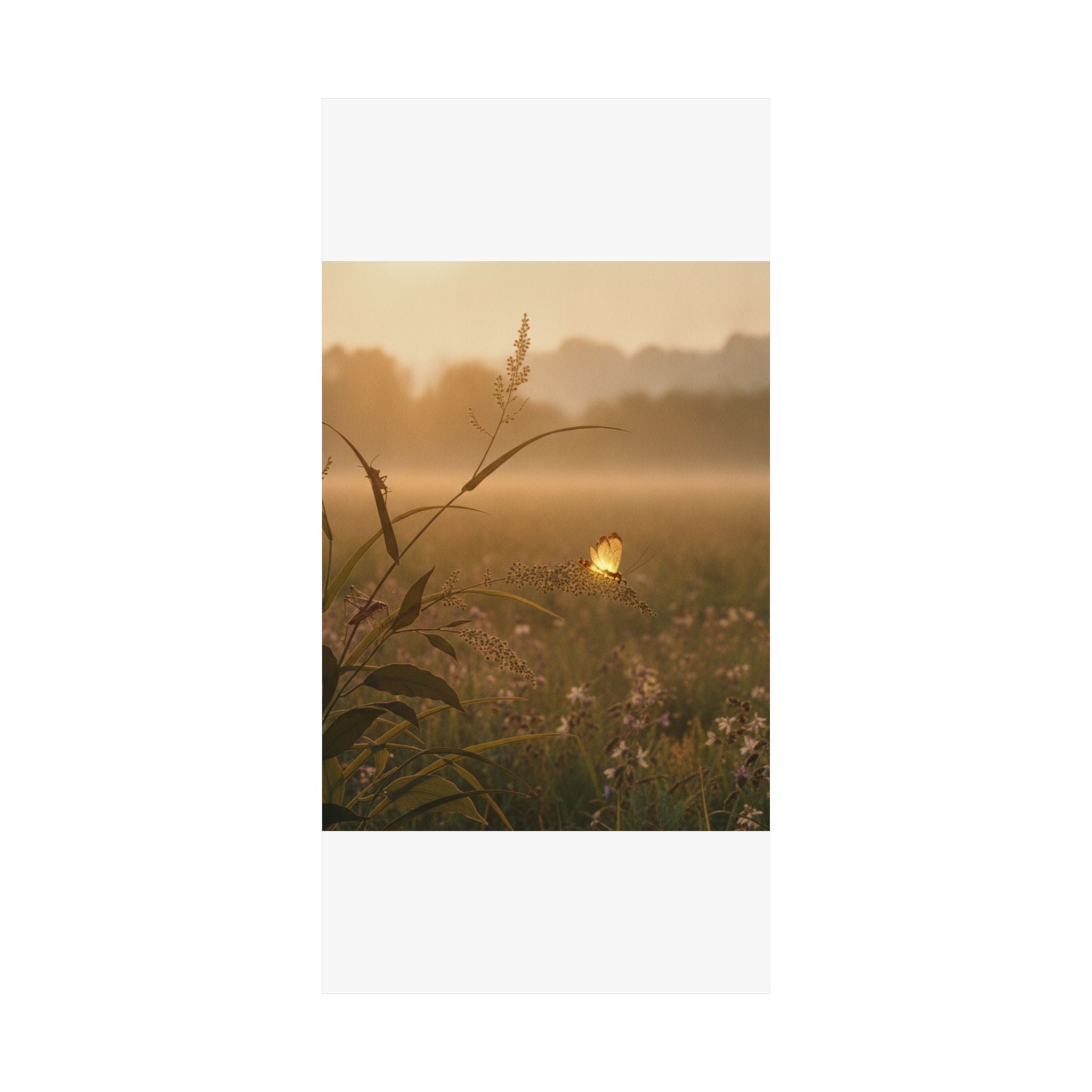 Scenic Nature — Tree Cricket (Matsumushi); Firefly (Hotaru), From The Picture Book Of Crawling C — Matte Poster