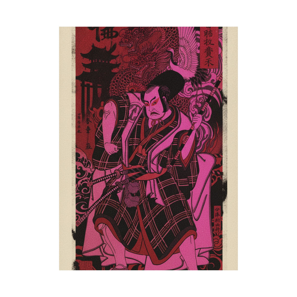 Japanese Street — The Actor Nakamura Sukegorō Ii As A Samurai Disguised As A Shichō Or Attendant A — Matte Poster