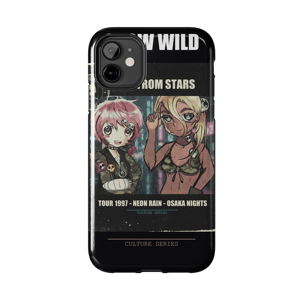 Neon Rain Osaka Nights Anime Tour Poster Phone Case
