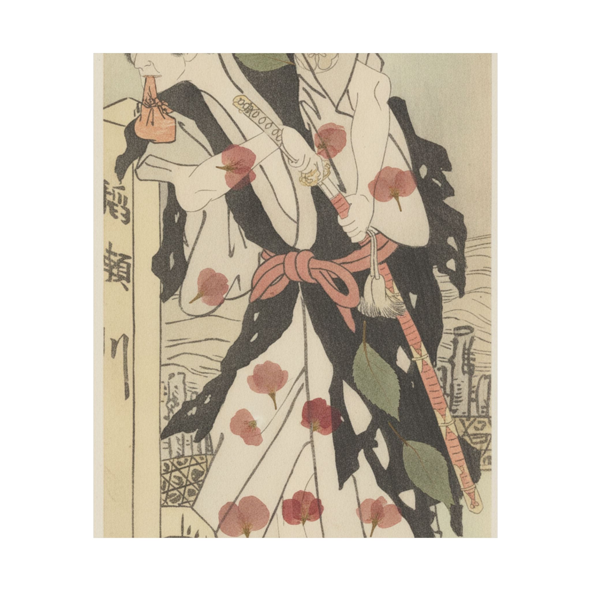 Botanical — Morita Kanya Viii As Kawachi Kanja, Disguised As Genkaibo — Matte Poster