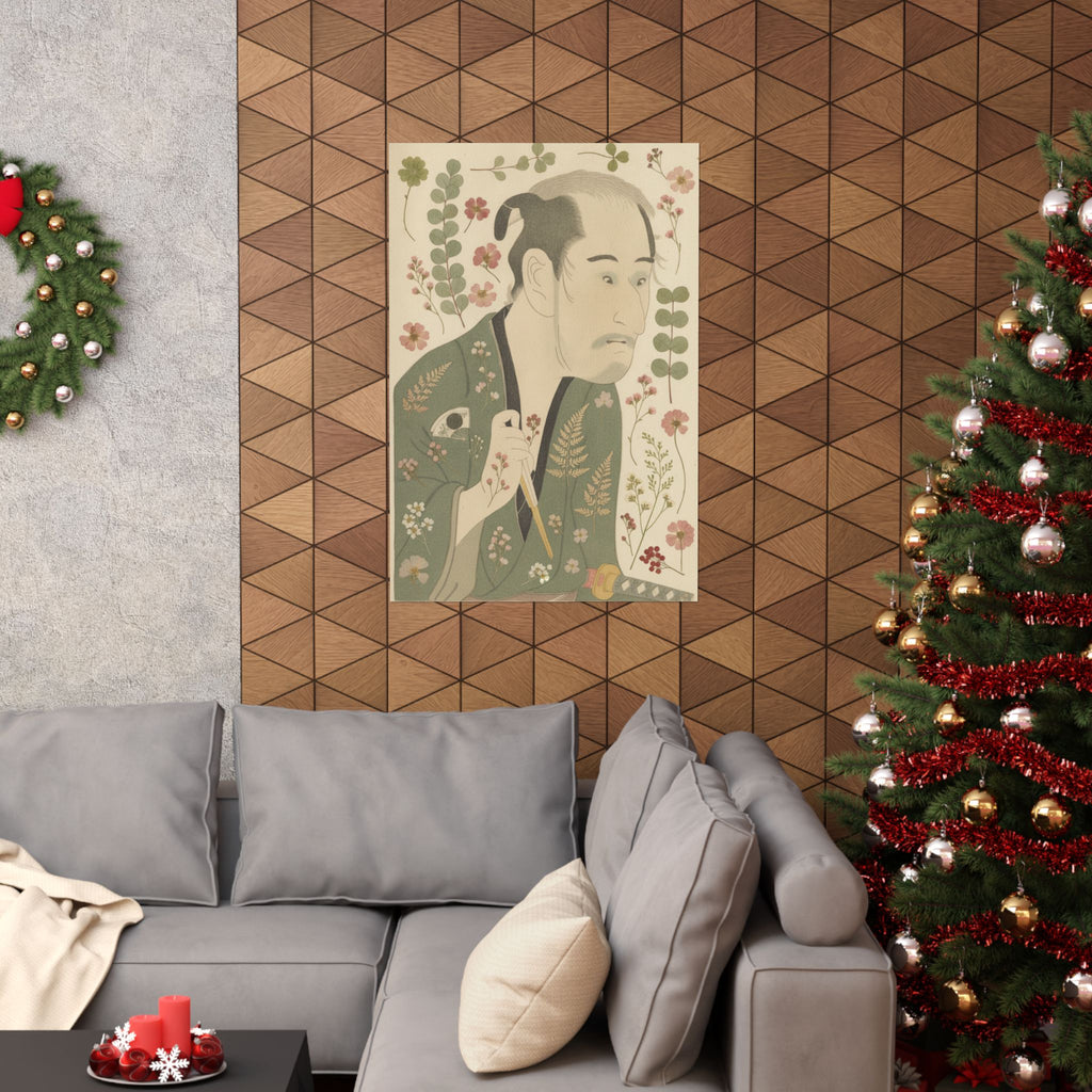 Botanical — The Actor Onoye Matsusuke As A Ronin — Matte Poster