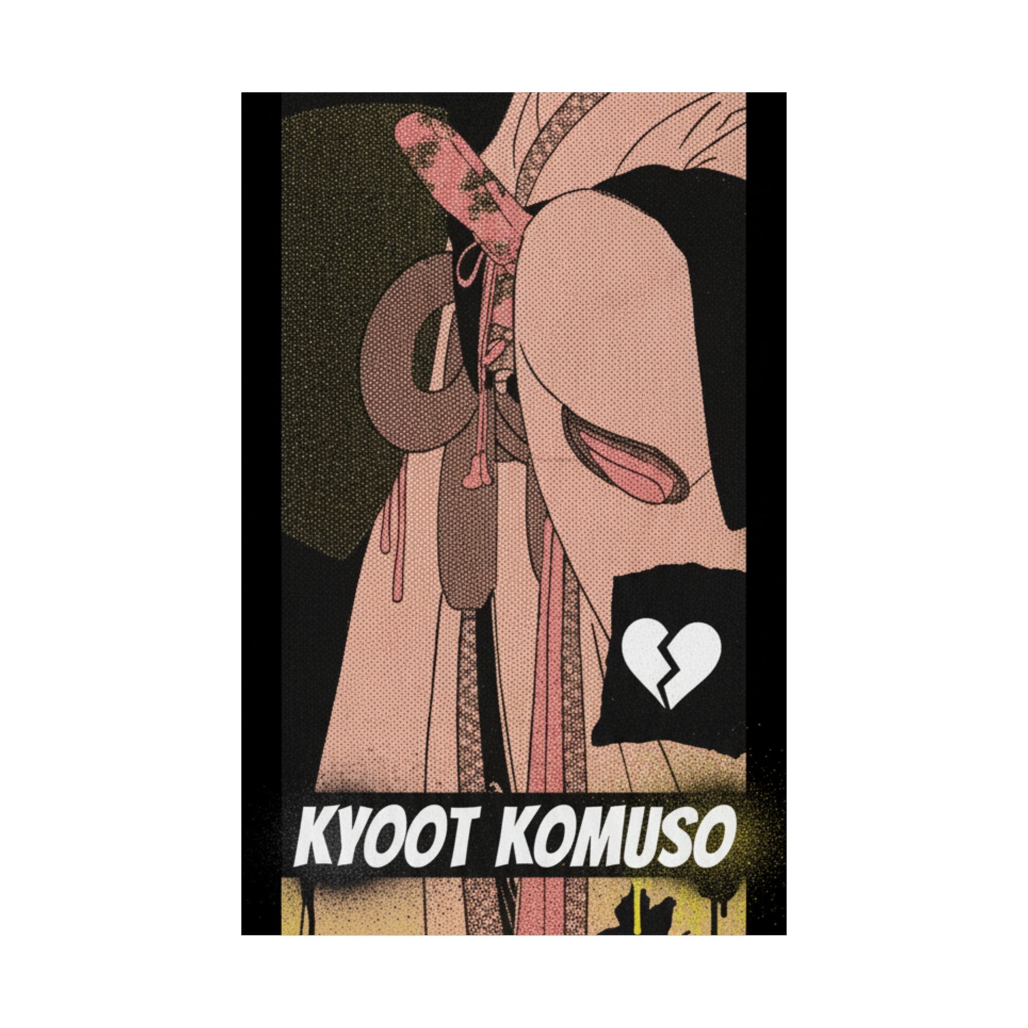 Streetwear Collage — A Girl As A Komuso — Matte Poster