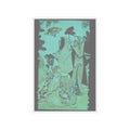 Glitch Culture — Young Lady With Drum And Man With Fan Saluting Her — Kiss-Cut Sticker