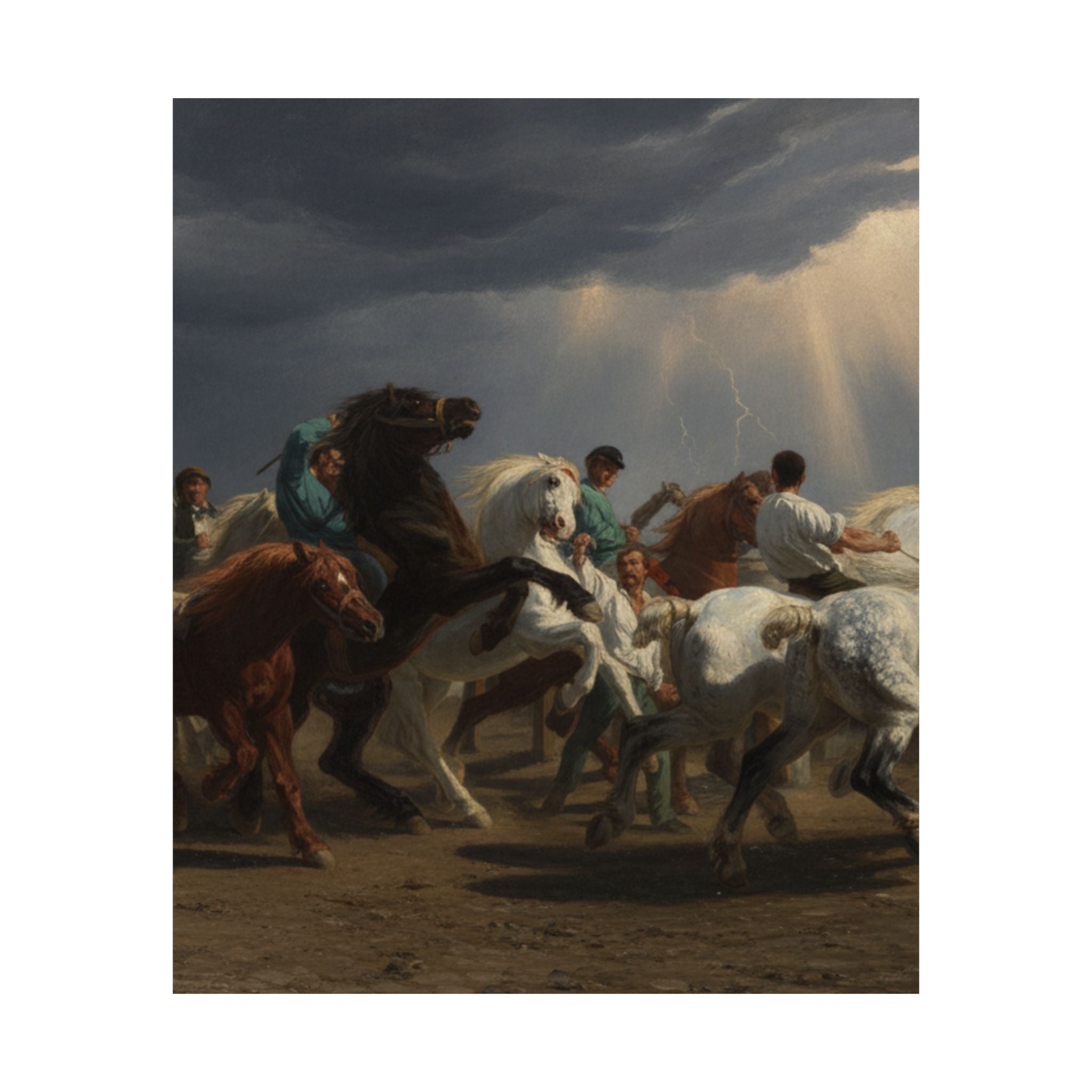 Dramatic Storm — Horse — Matte Poster
