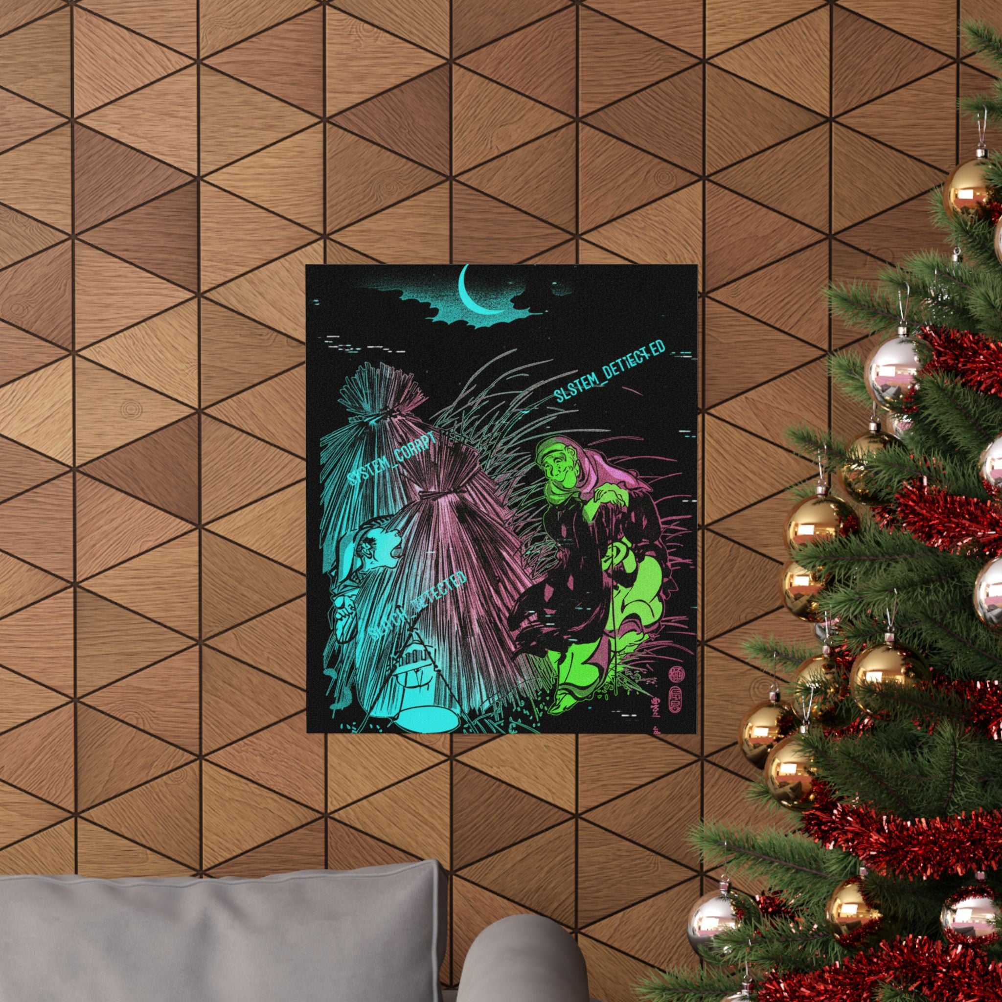 Glitch Culture — Trapping The Fox — Matte Poster