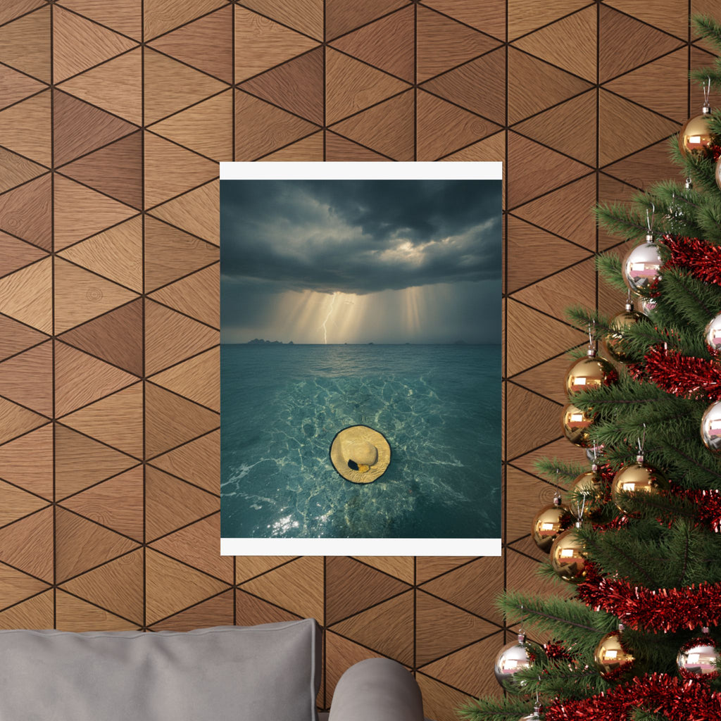 Dramatic Storm — Hat — Matte Poster