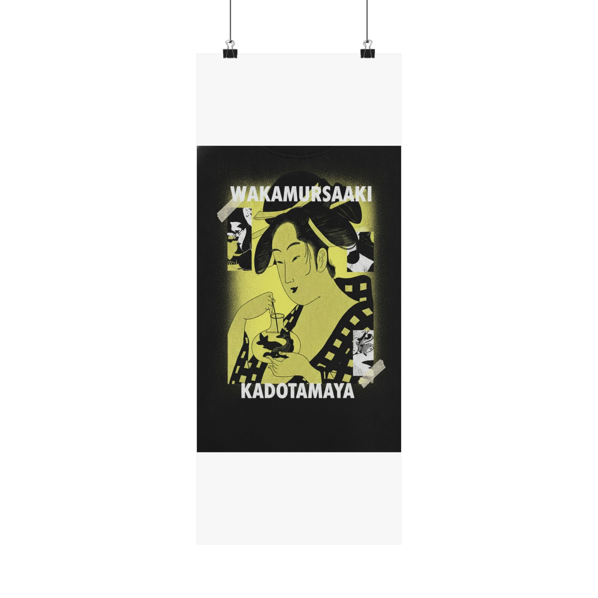 Streetwear Collage — Wakamurasaki Of The Kadotamaya — Matte Poster