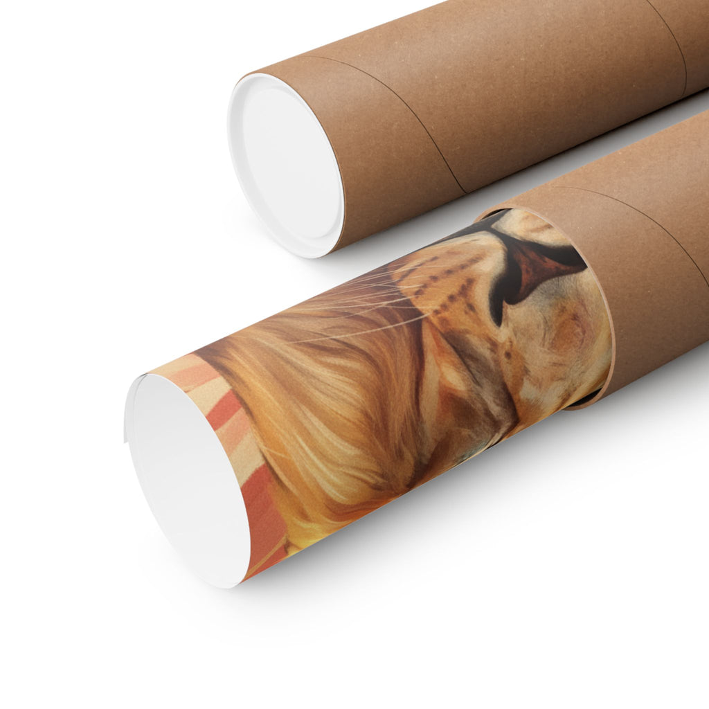 Southern Sunset — Lion — Matte Poster