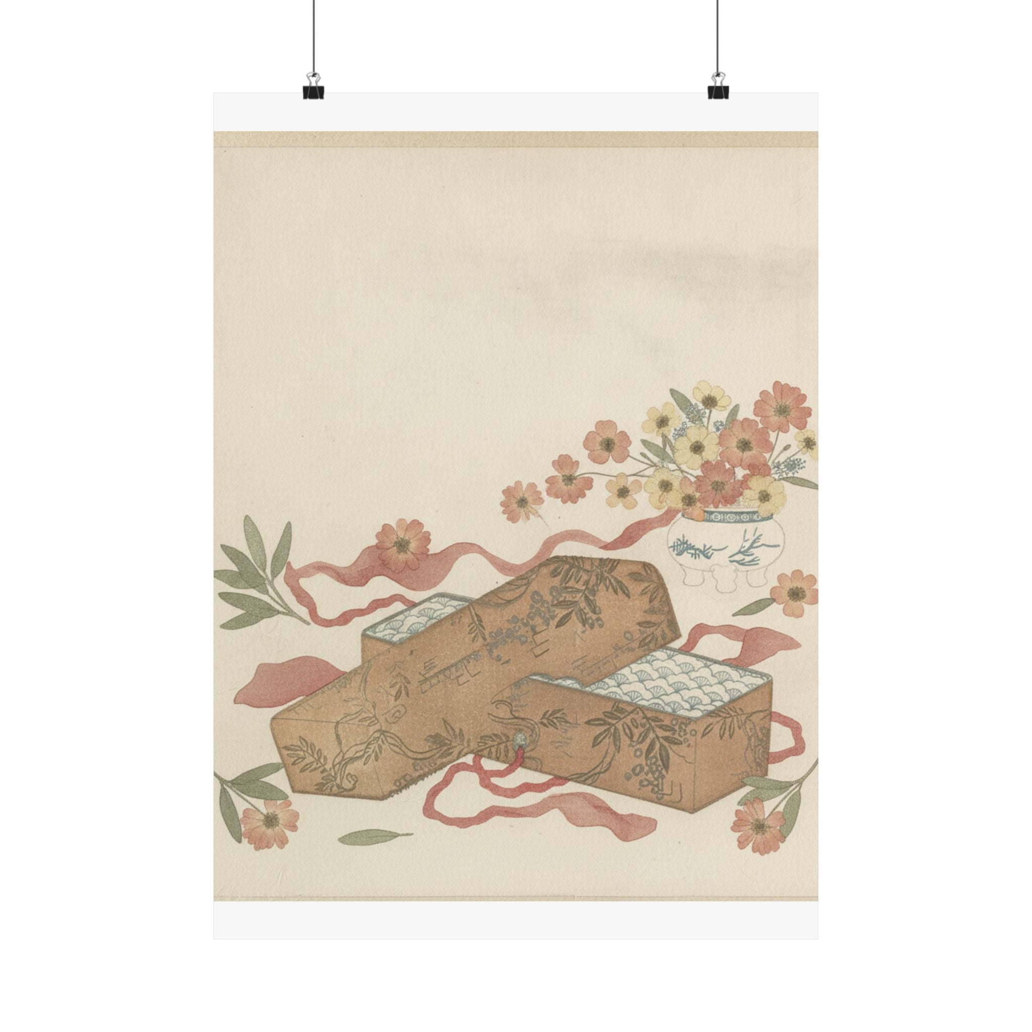 Botanical — Letter-Box With Letter And Potted Flower — Matte Poster