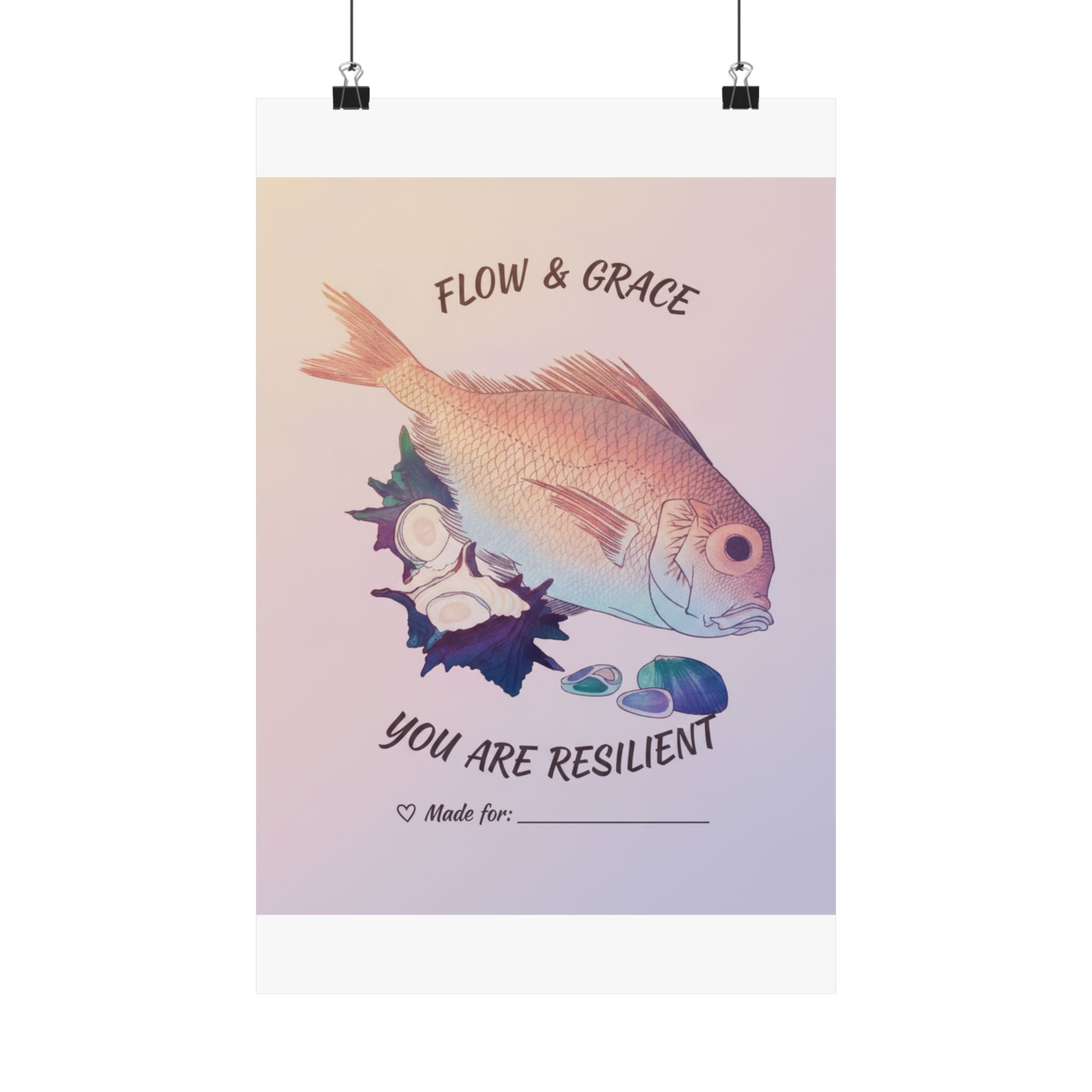 Affirmation — Tai Fish And Top-Shells — Matte Poster